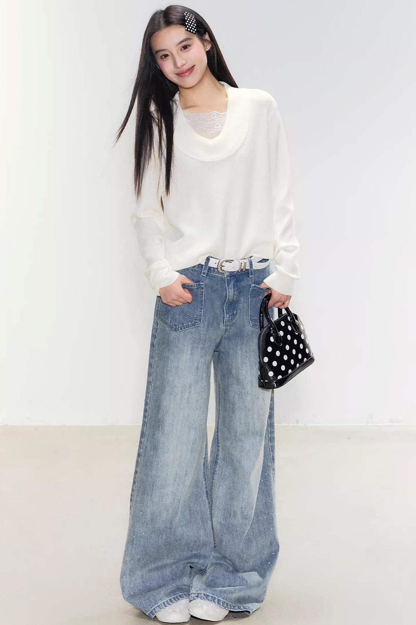 Shining Galaxy Distressed Jeans