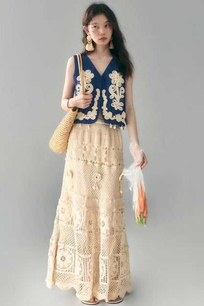 Vine & Shell Ensemble Skirt Set-Up