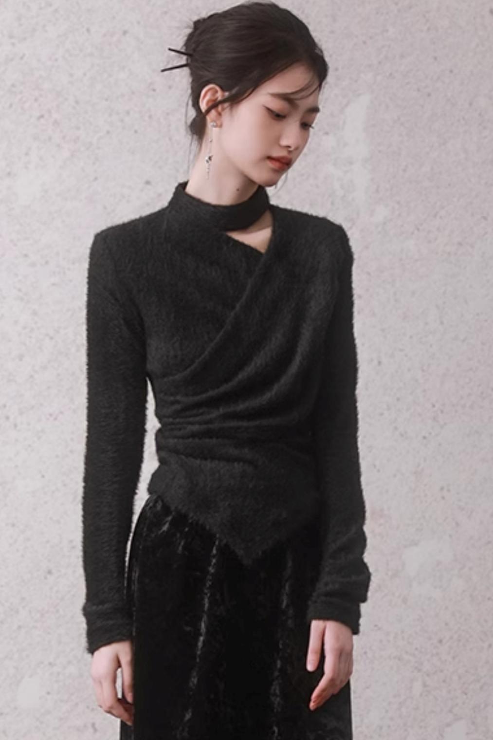 Maillard Halterneck Knit Sweater