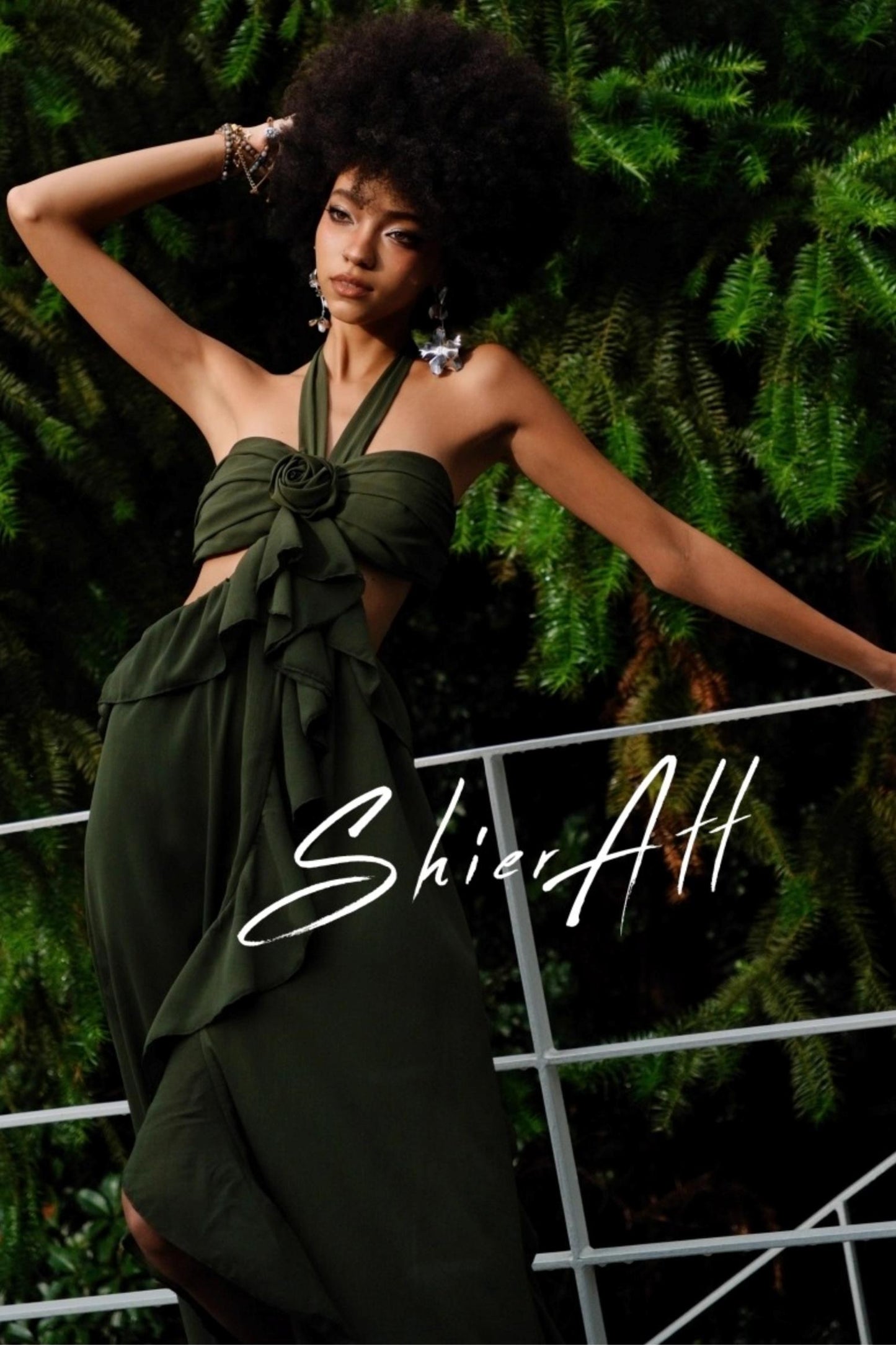 Wandering Wind Strappy Ruffled Dress