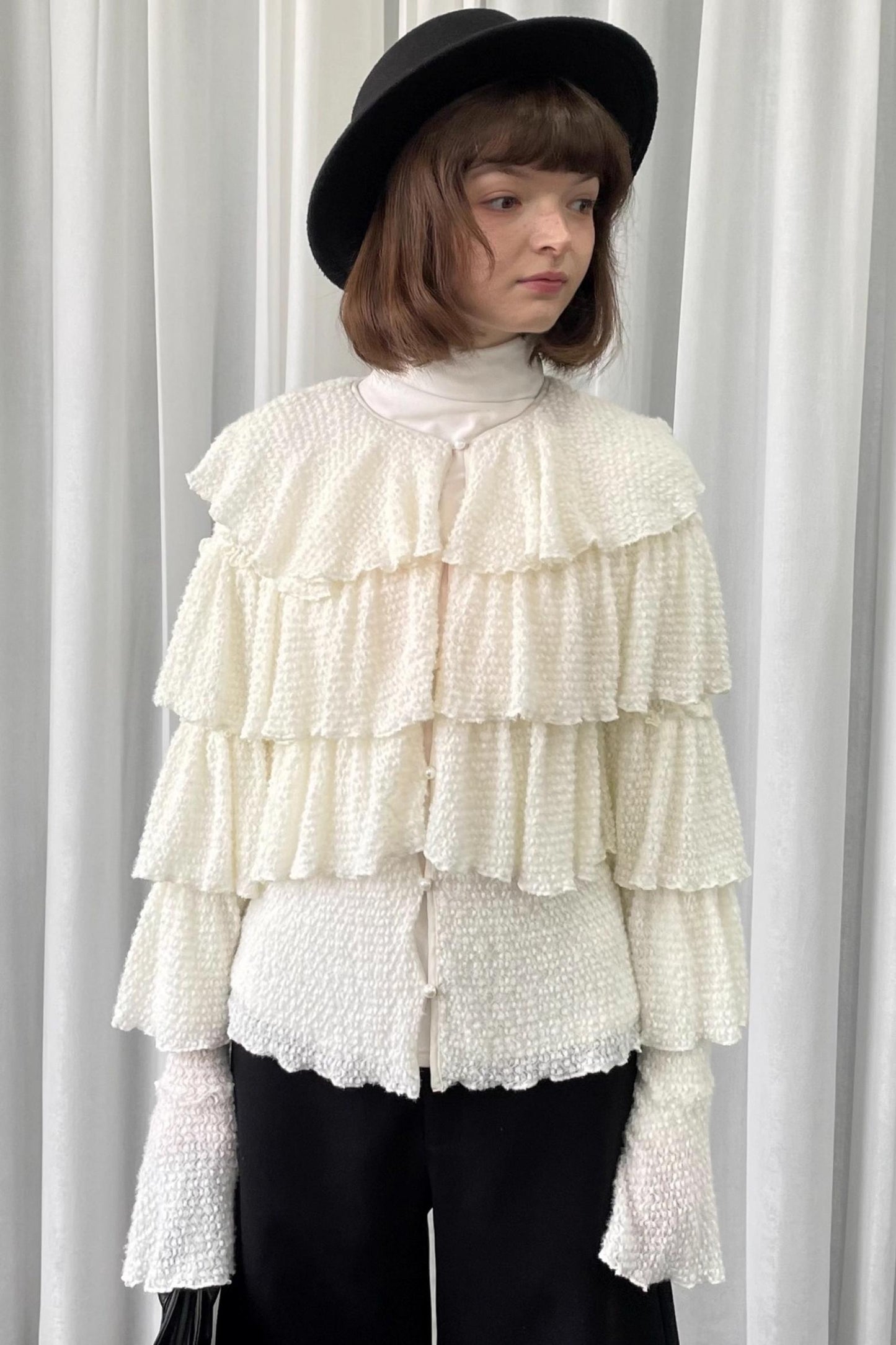 Autumn White Knit Cardigan