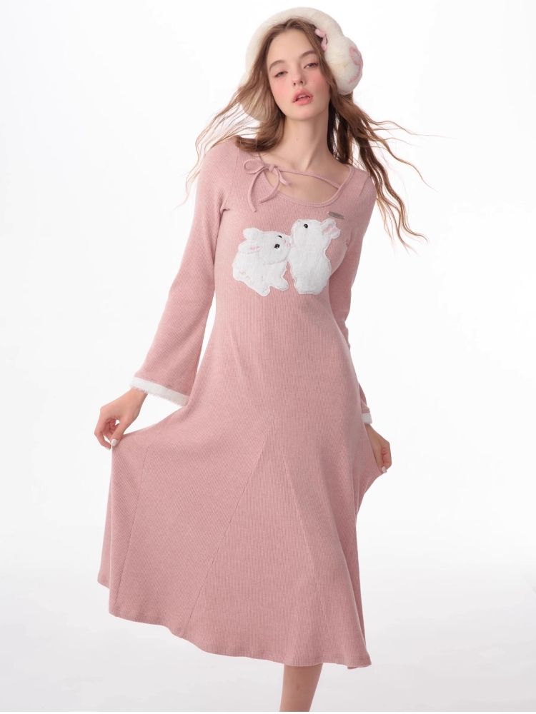 Knit Long Sleeve Bottom Dress