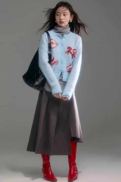 Soft Cloud Ribbed Turtleneck Sweater