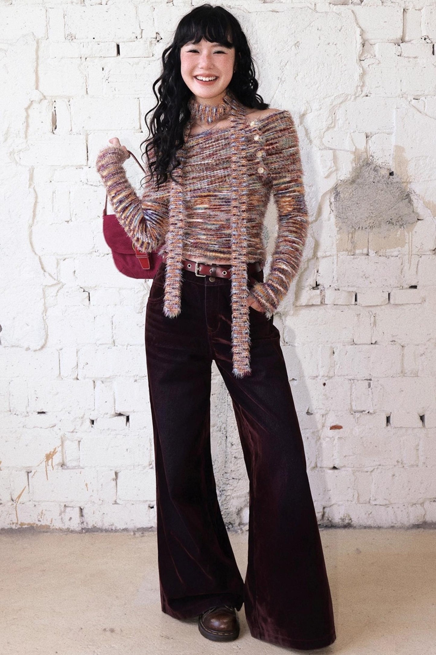 Flocked Light-Reflective Jeans