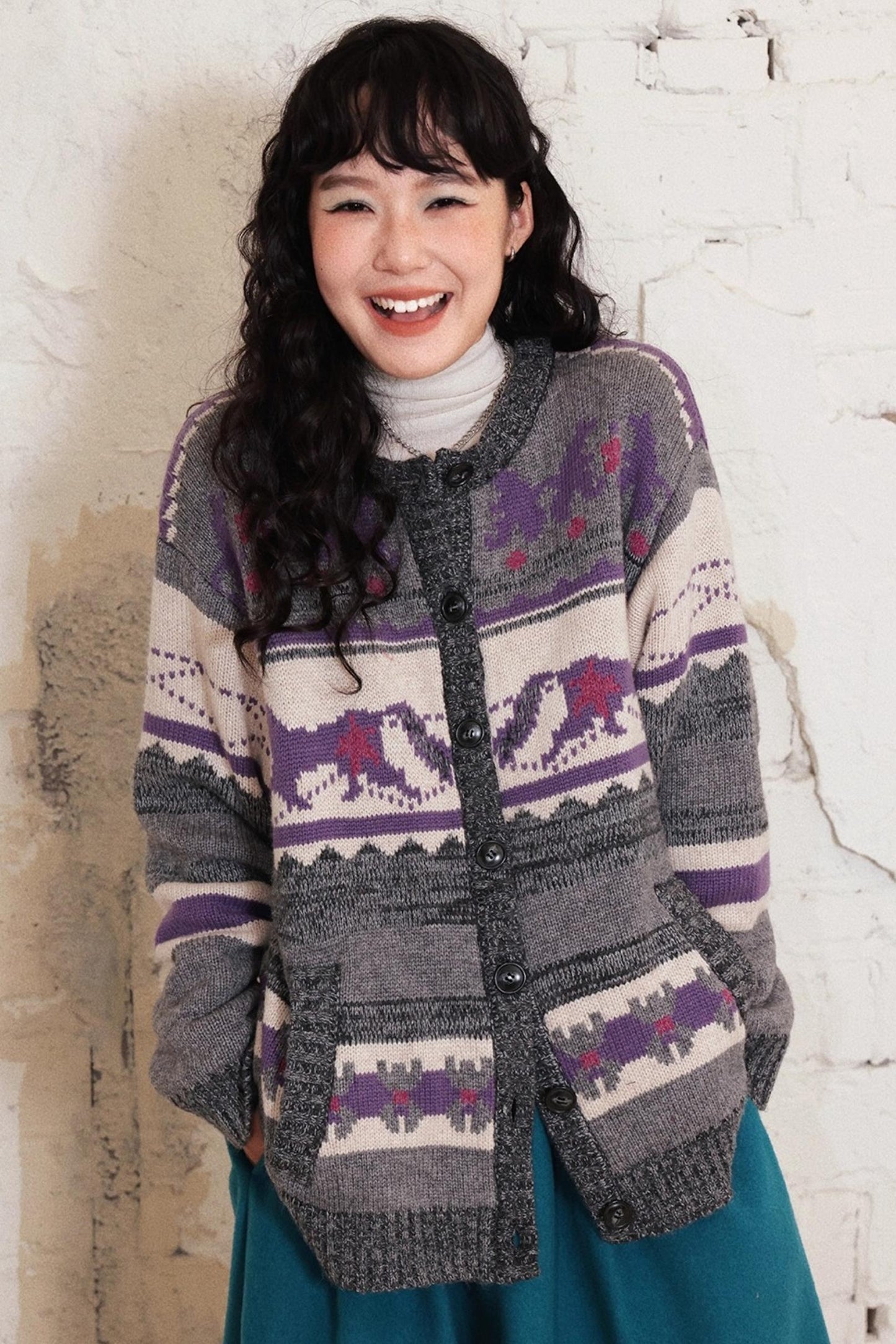 Fair Isle Retro Knit Sweater