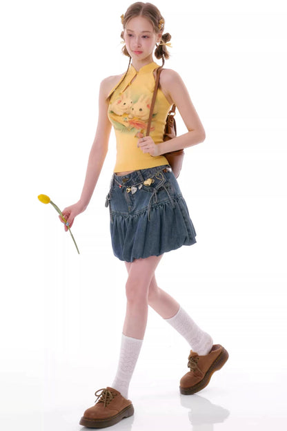 Cloud Rabbit Knitted Vest