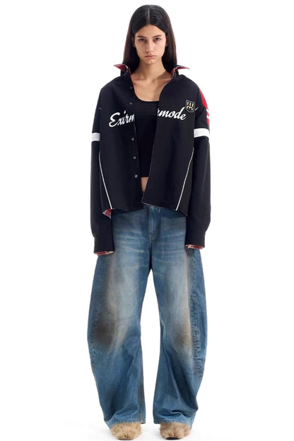 Reversible Plaid Shirt Jacket