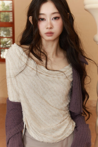 Modern White Artist Stripe Shirt