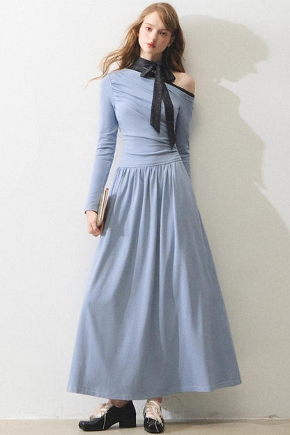Romance Off-the-Shoulder Bow Dress