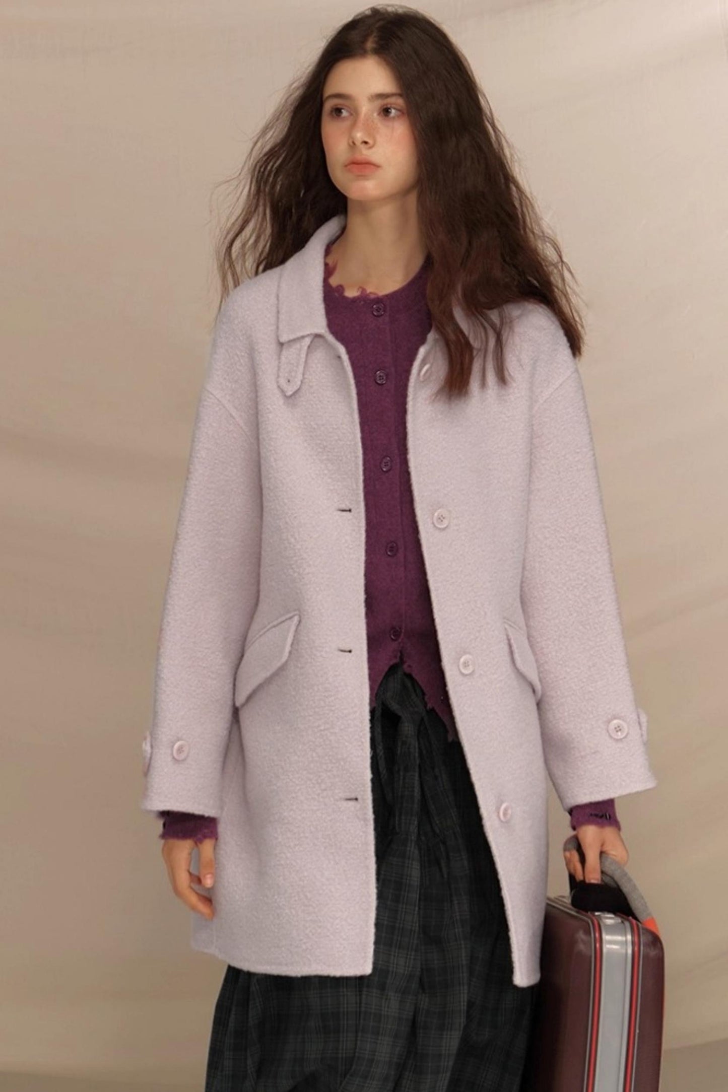 Merino Wool Nail Beads Cardigan