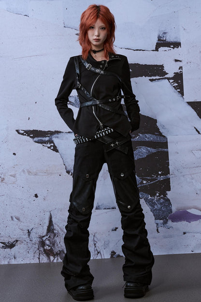 Street Style Patchwork Jeans