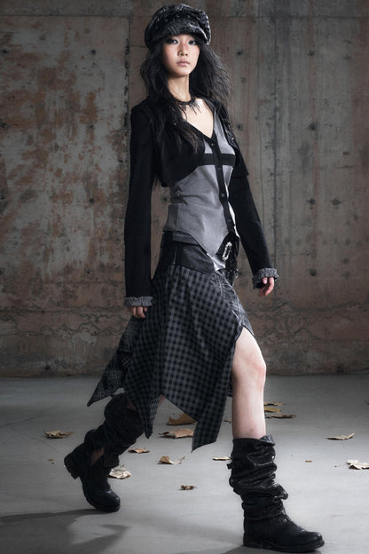 Swing Collar Long Sleeve Shirt