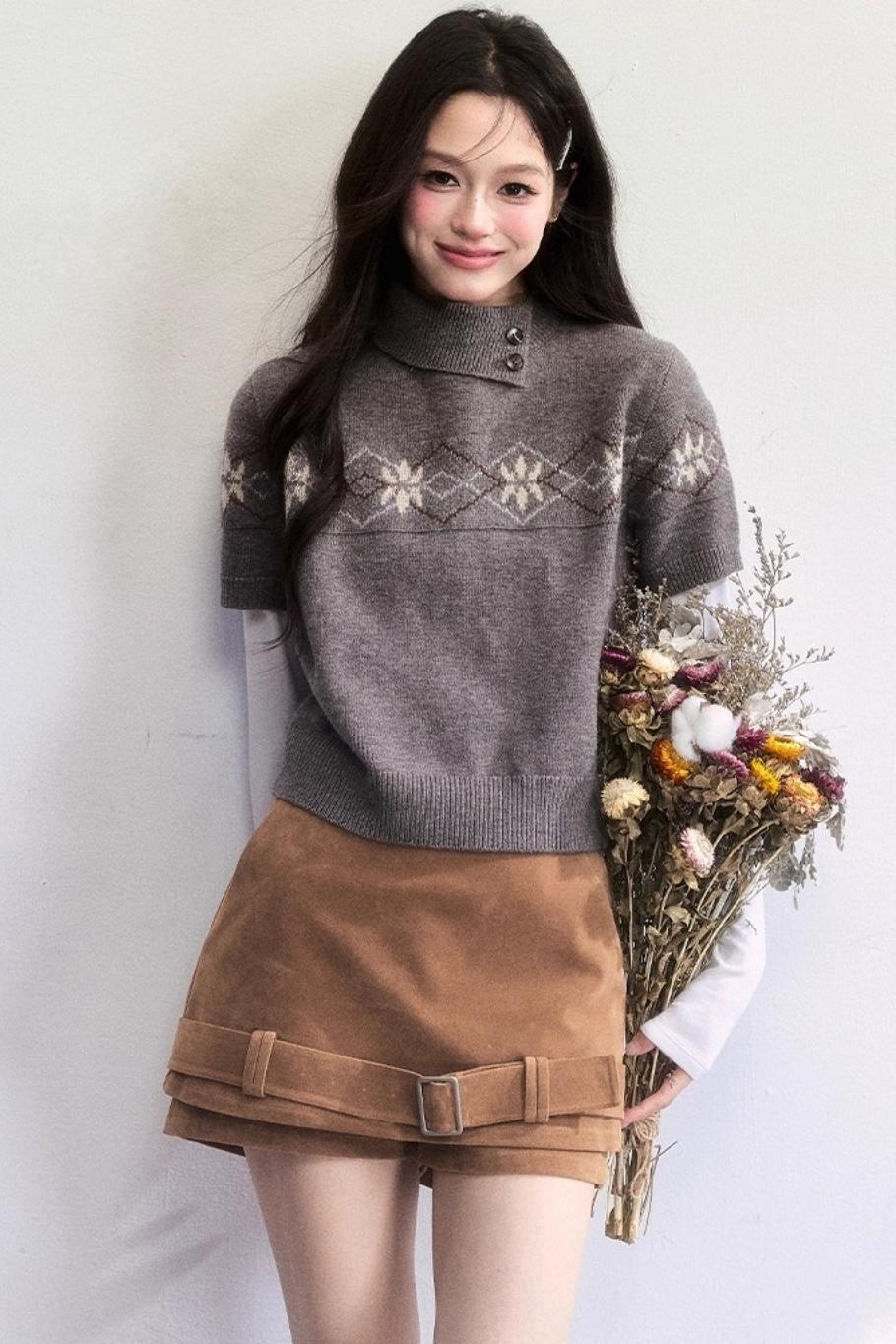 Vintage Fair Isle Knit Sweater