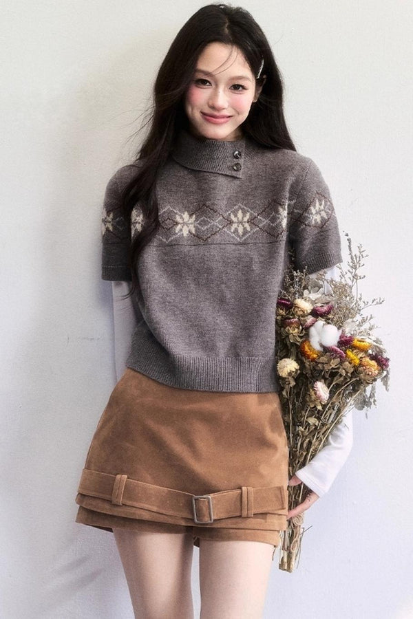 Vintage Fair Isle Knit Sweater