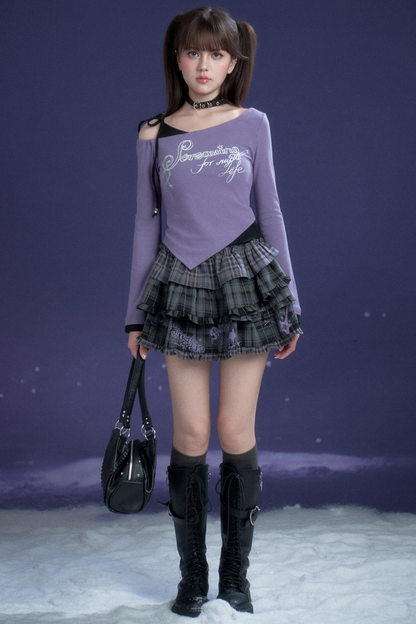 Black and Purple Desire Top