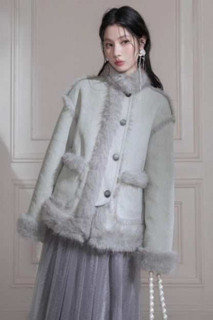 Frost Gray Blue Reversible Jacket