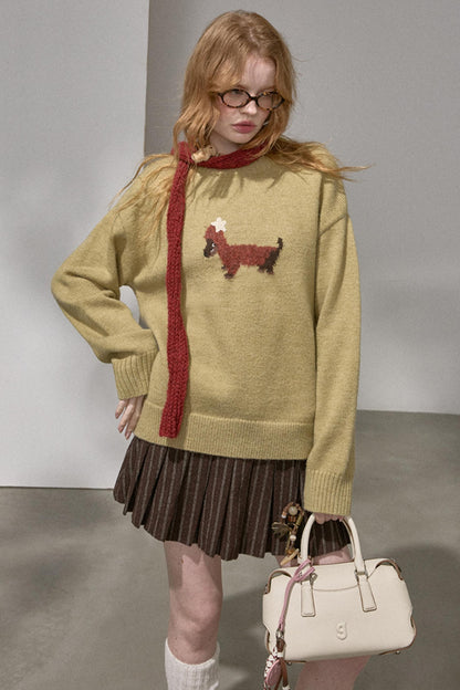 Holiday Dachshund Sweater Top