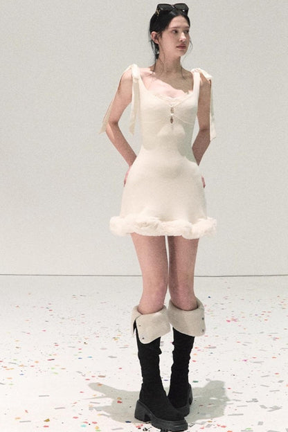 Snowfall Lace Knit Dress