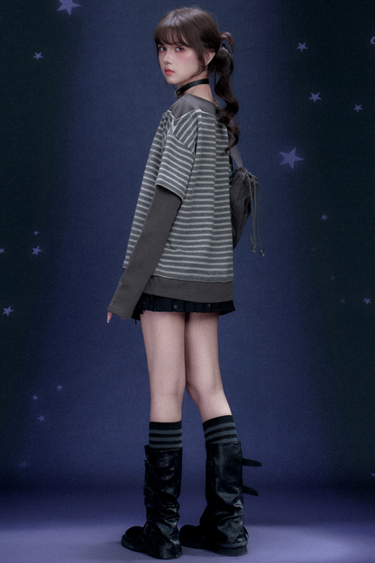 Striped Graffiti Spring Top