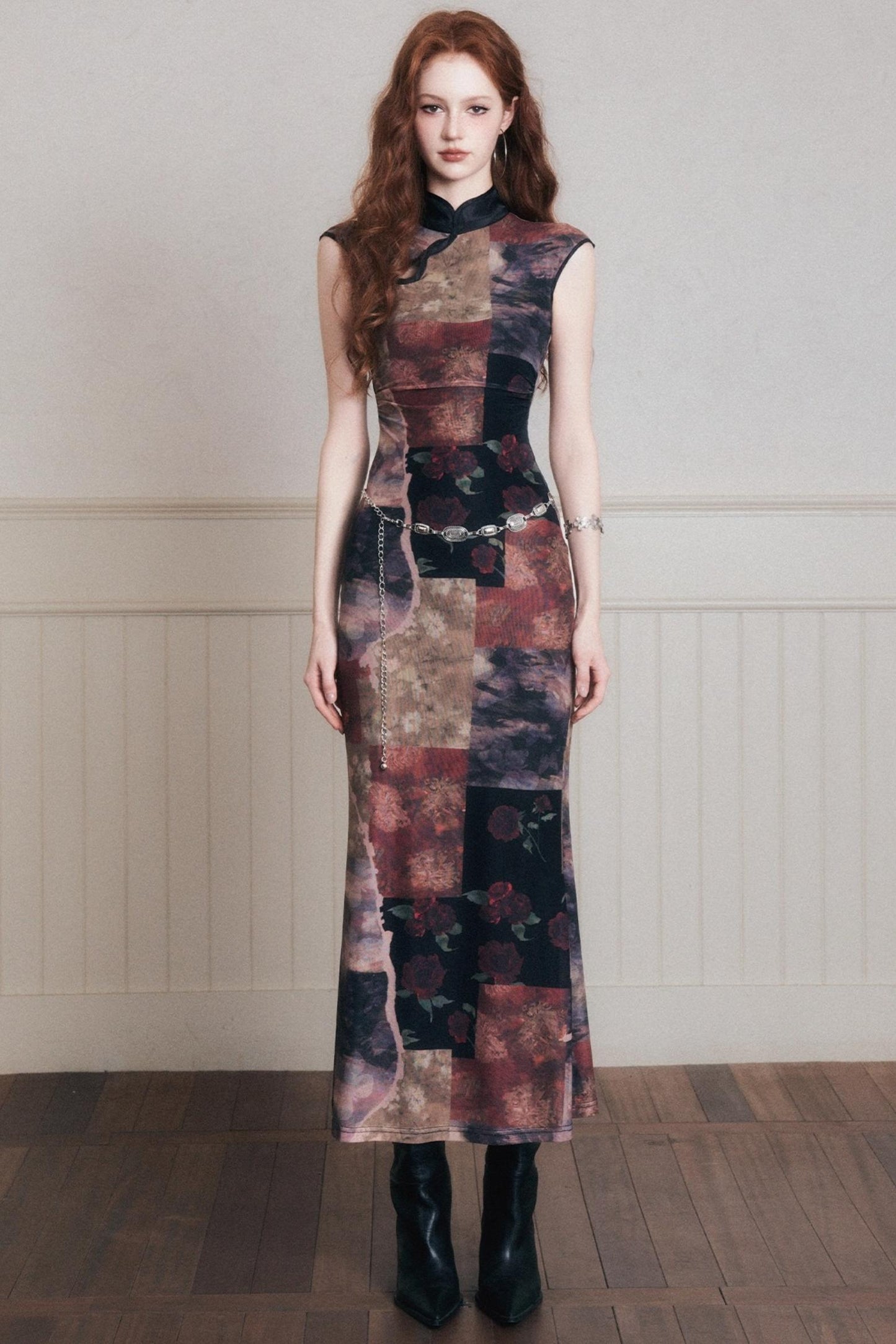 Vintage Chinese Cheongsam Dress