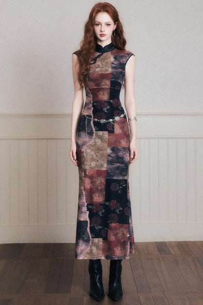 Vintage Chinese Cheongsam Dress