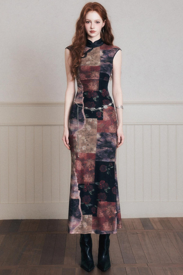 Vintage Chinese Cheongsam Dress