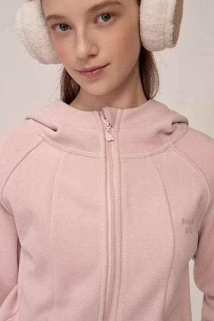 Double-Sided Fleece Hooded Jacket Set-Up