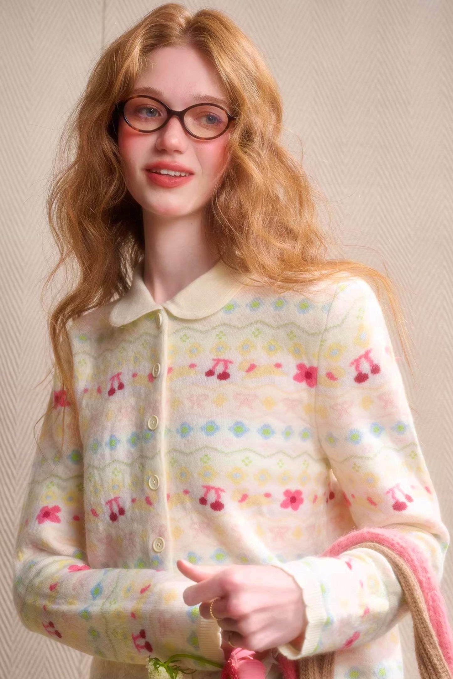 Rainbow Fair Isle Cozy Cardigan
