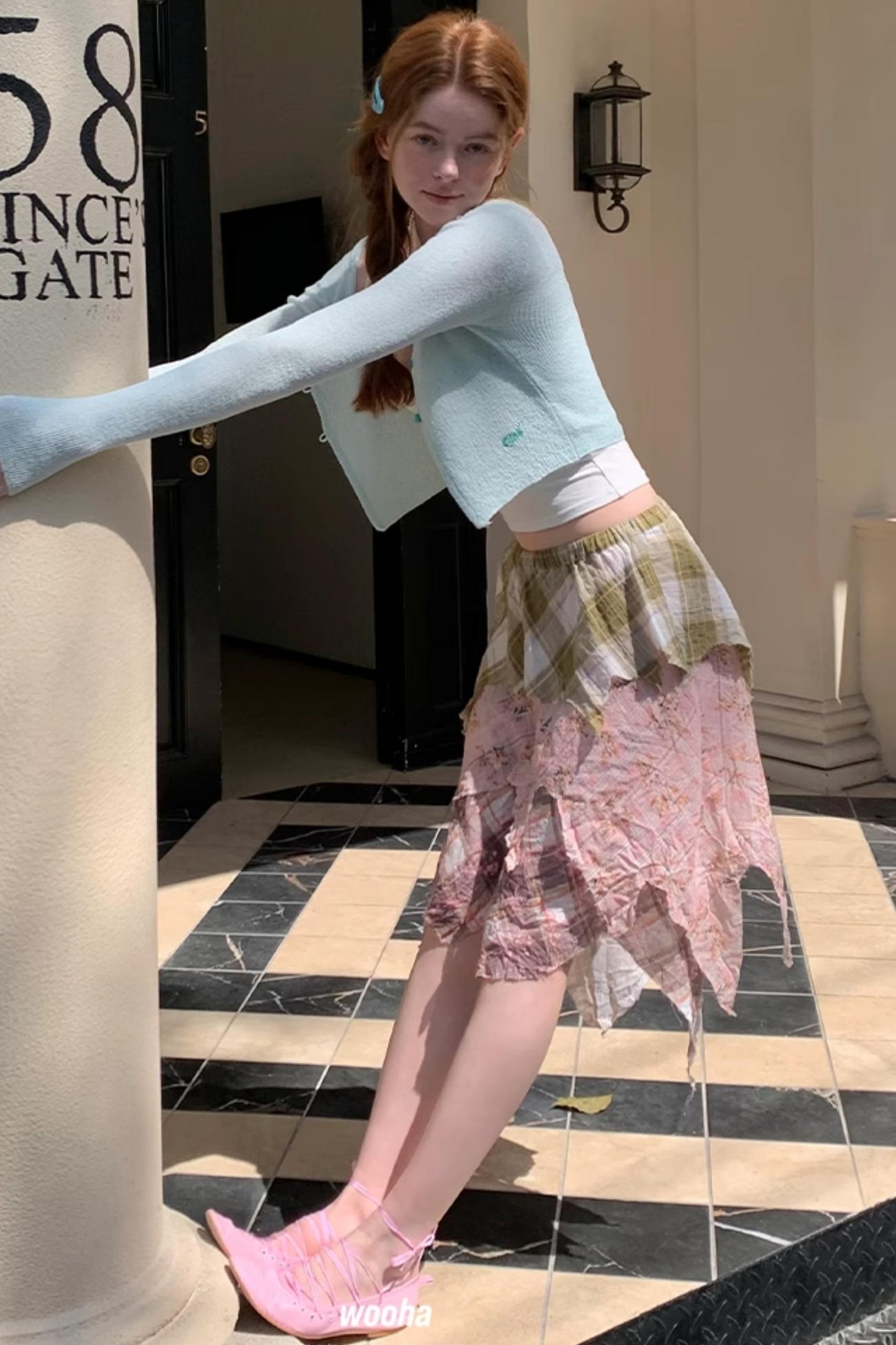 Summer Chic Checkered Skirt