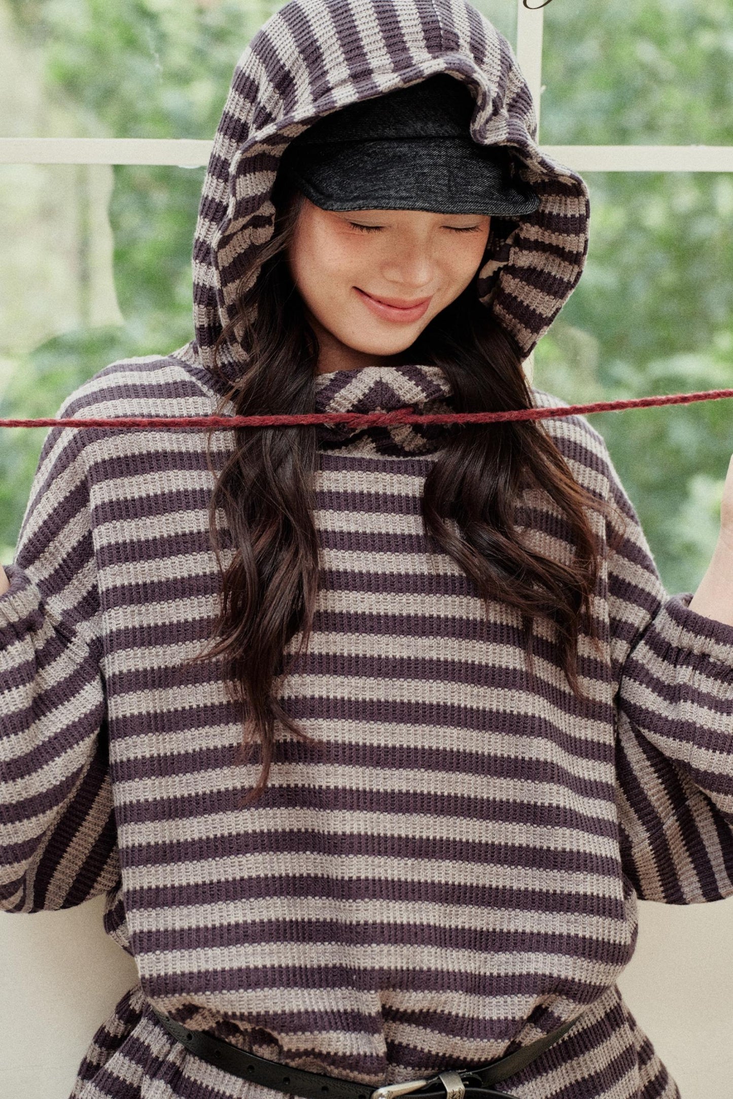 Artist-Created Striped Knit Dress