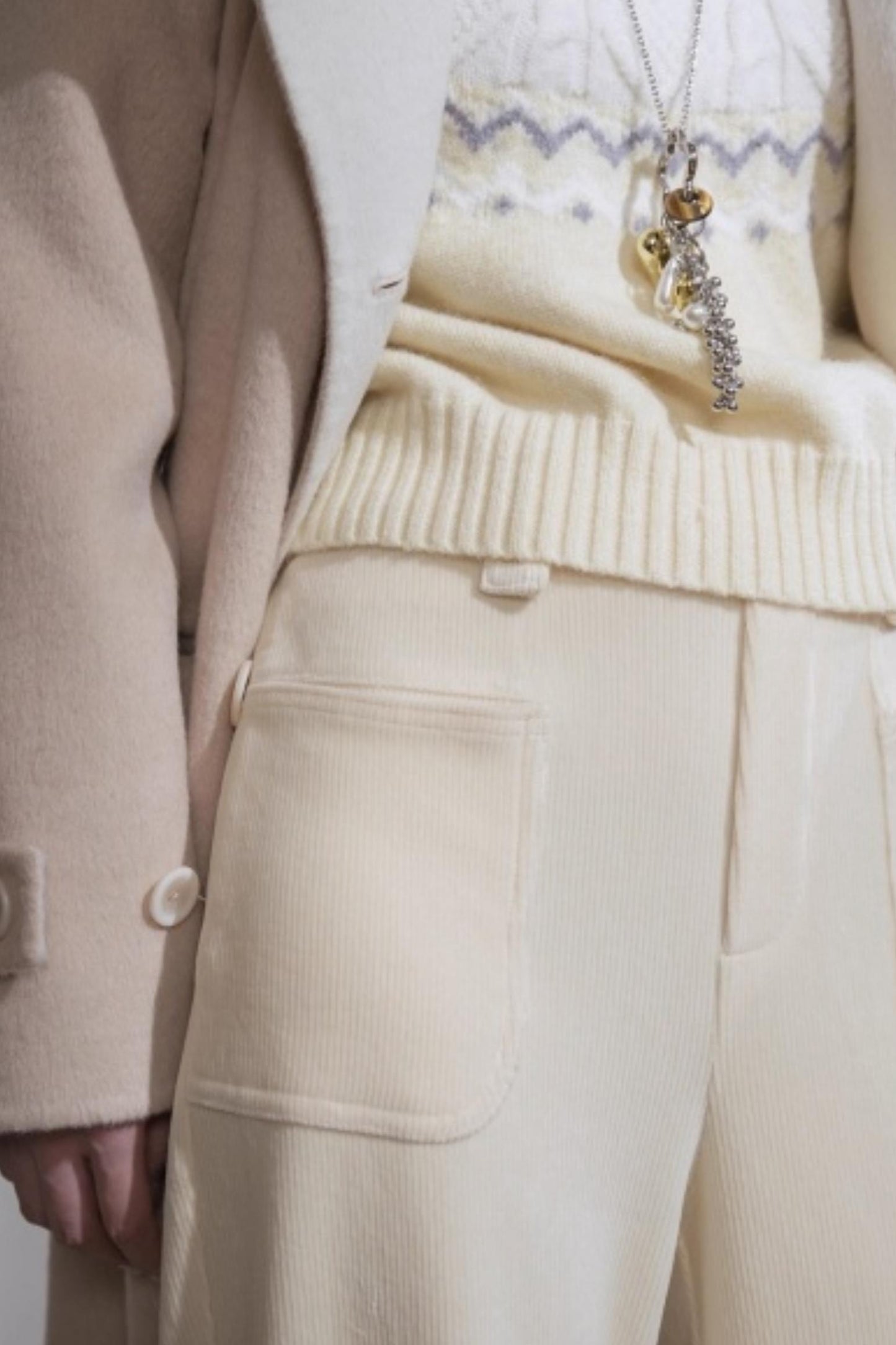 Snow Melt Corduroy Flared Pants