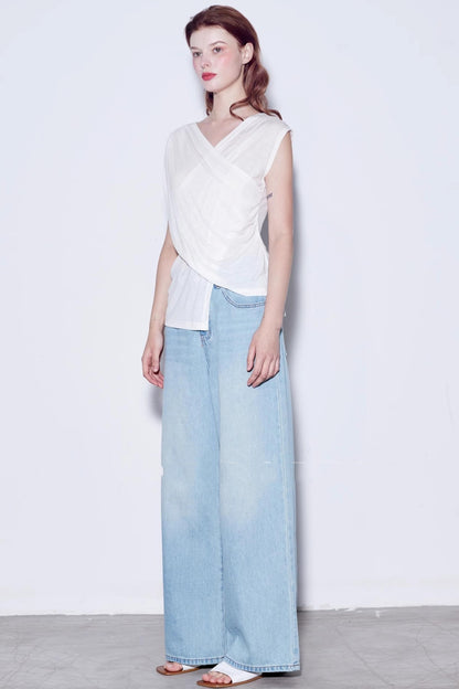 Vintage Soft Cotton Long Leg Jeans