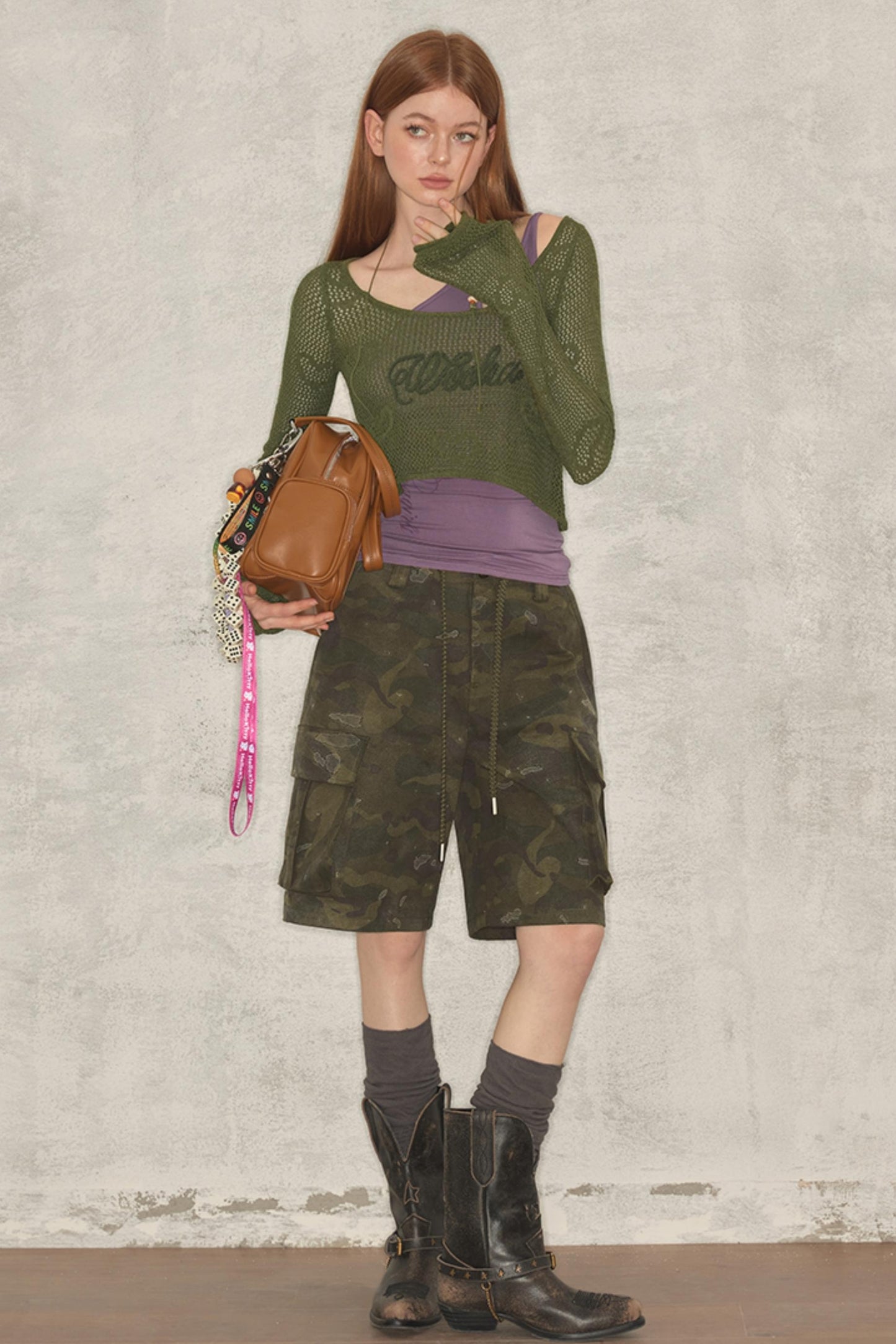 Holo Knit Asymmetric Top