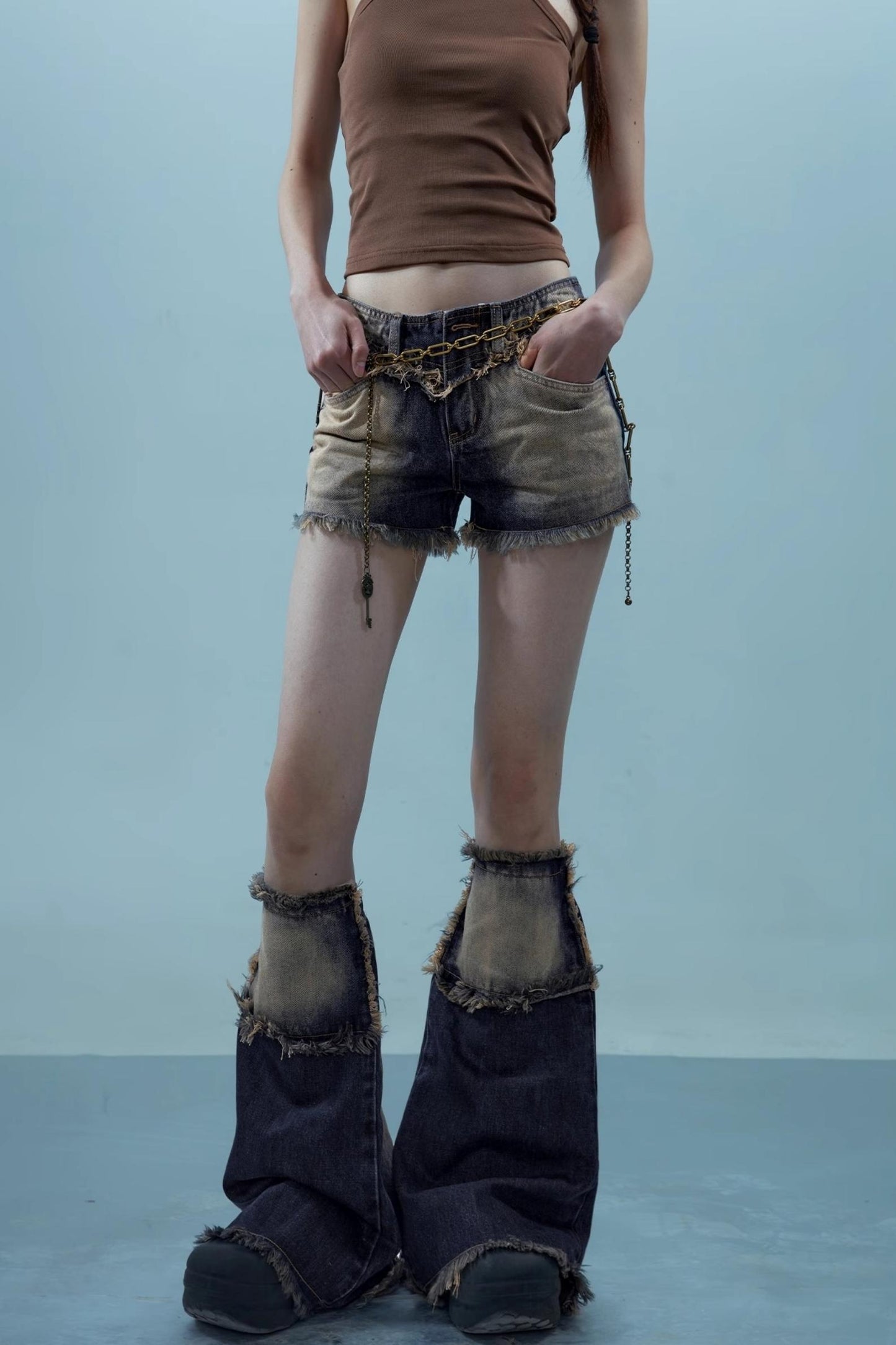 Love Sky Denim Shorts Set-Up