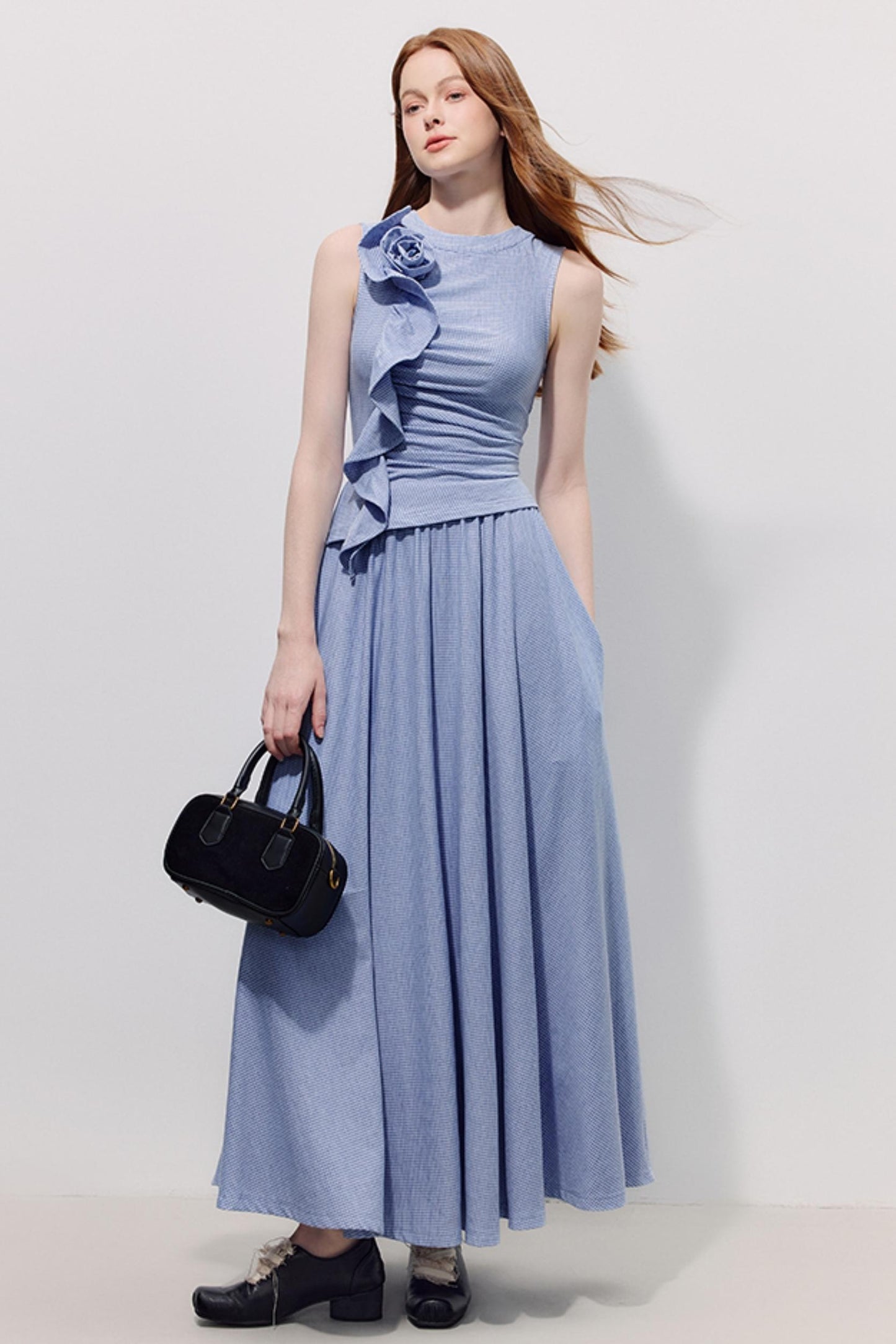 Blue Plaid Summer Dress