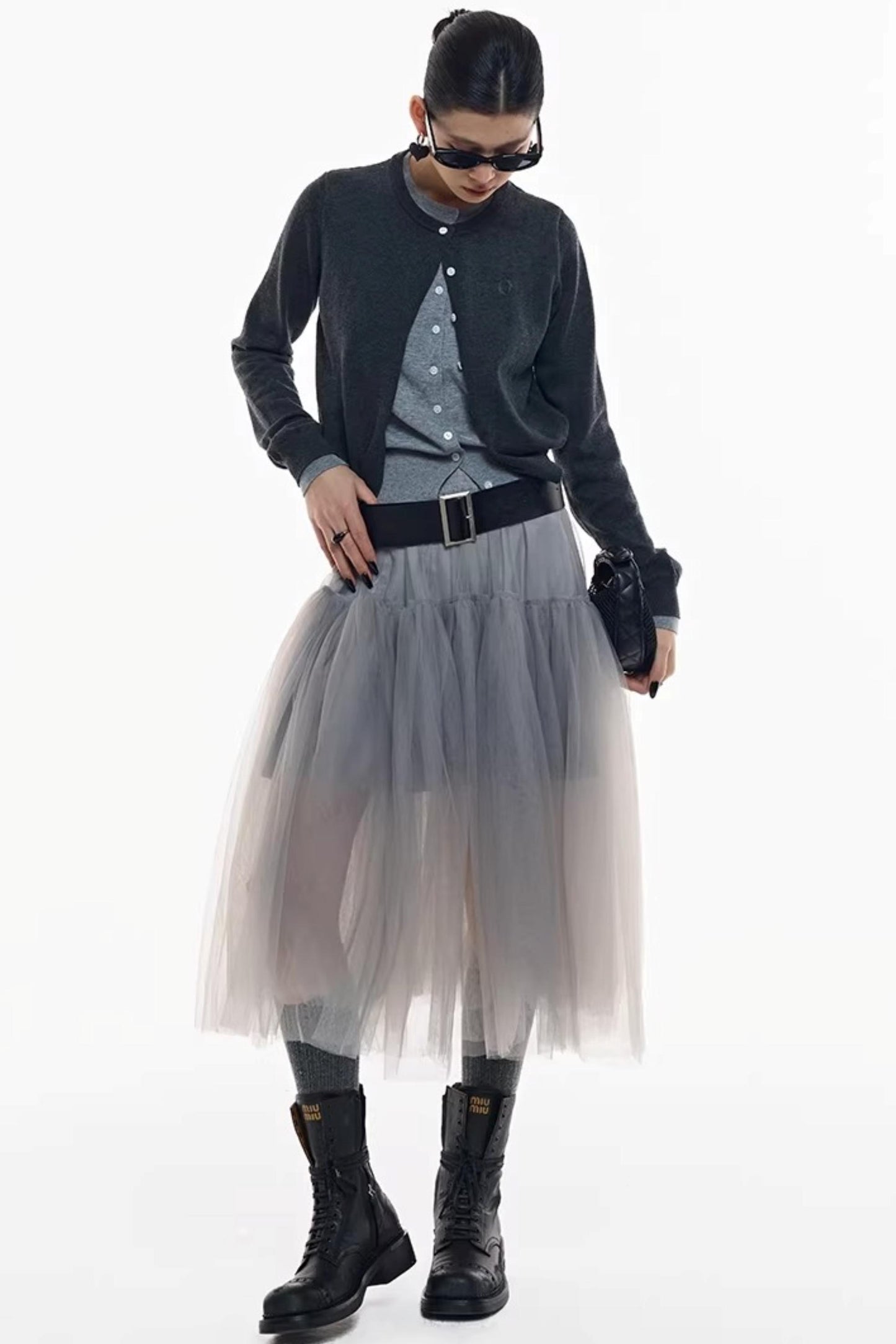 Holiday Edition Smoky Gray Tulle Skirt