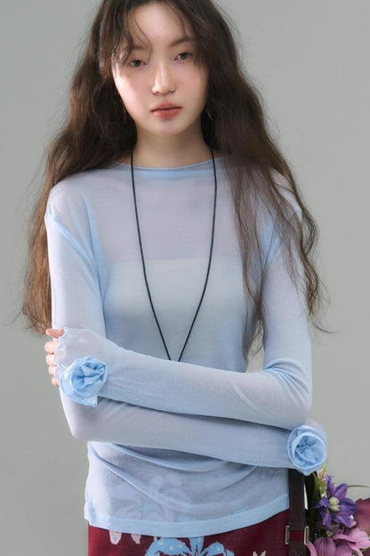 Original Island Rose Tencel Knit Top