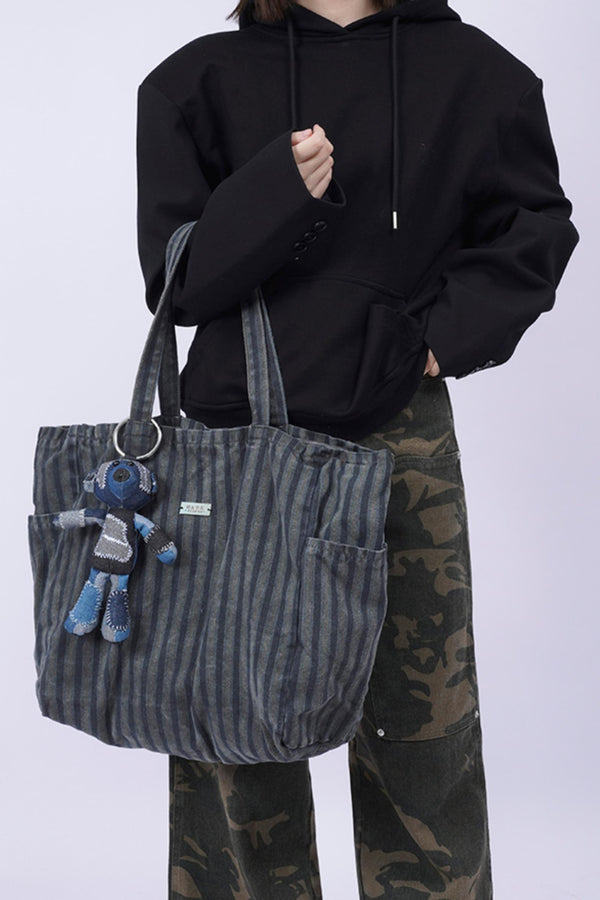 Vintage Denim Shoulder Bag