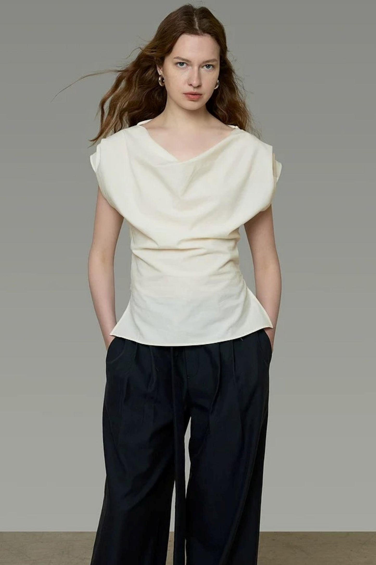 Flowing Collar Blouse