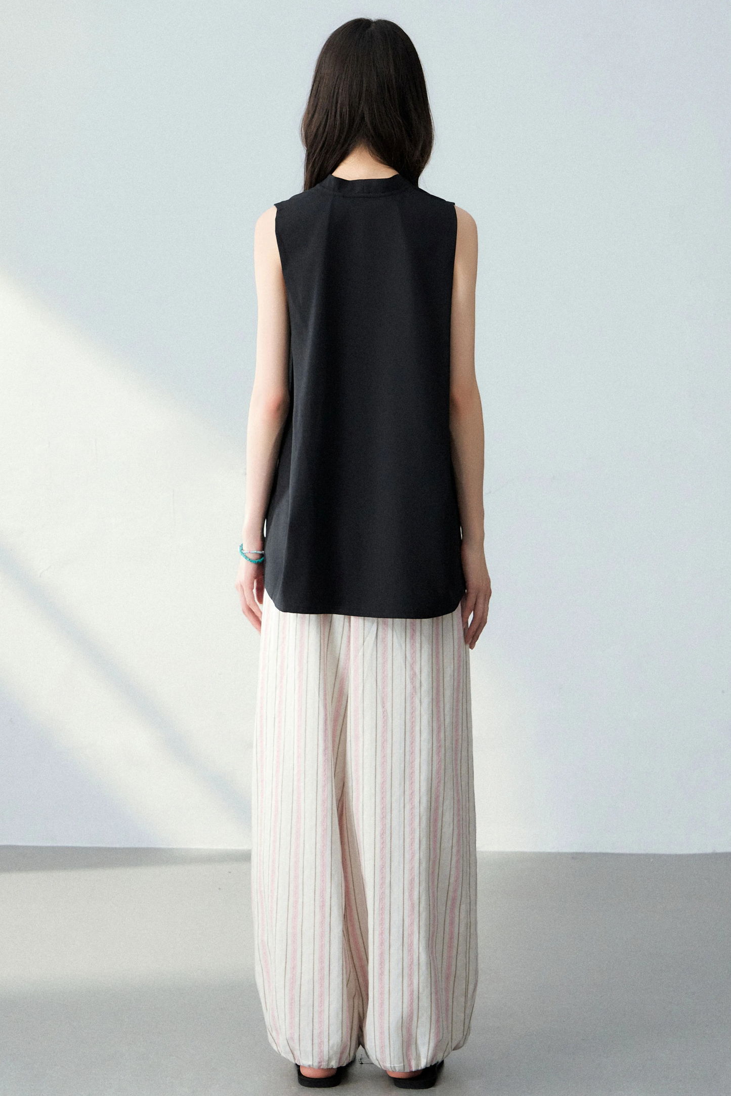 Old Money Striped Linen Pants Set-Up