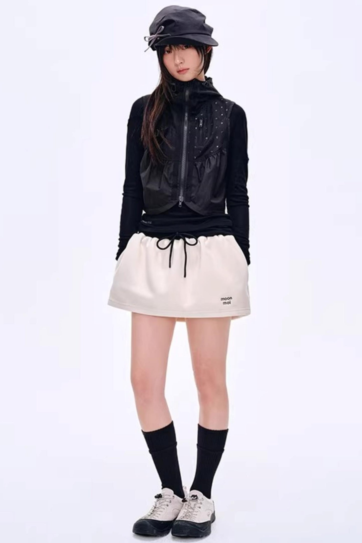 Asymmetrical Wool Blend Blouse