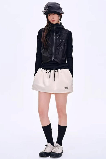 Asymmetrical Wool Blend Blouse
