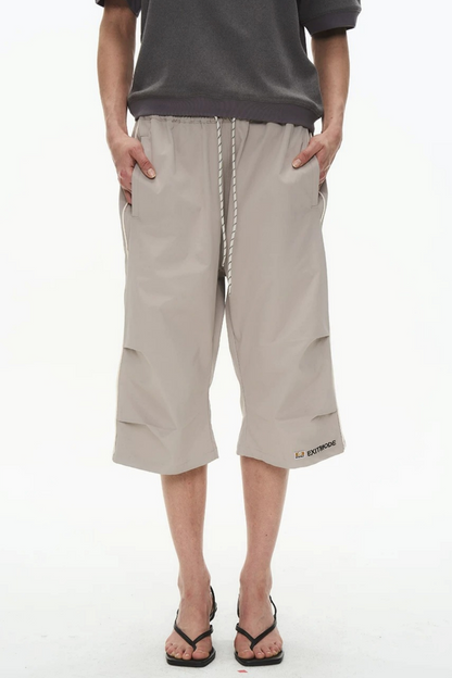 Retro Pleated Cargo Shorts