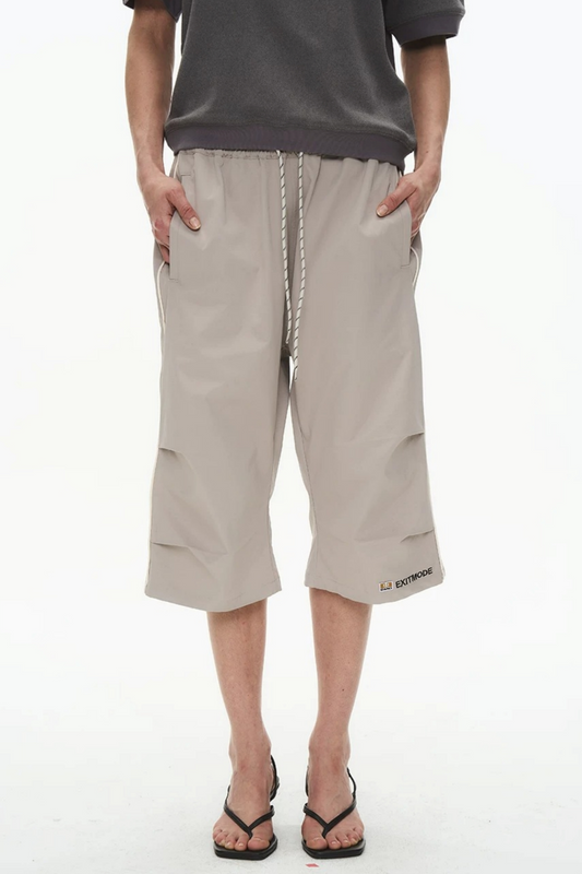 Retro Pleated Cargo Shorts