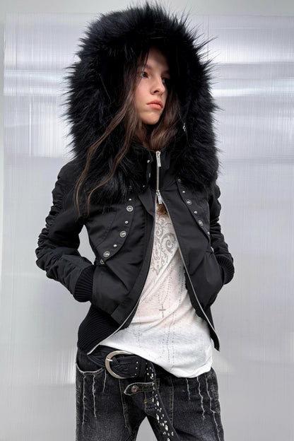 Autumn Short Waist Fur Jacket