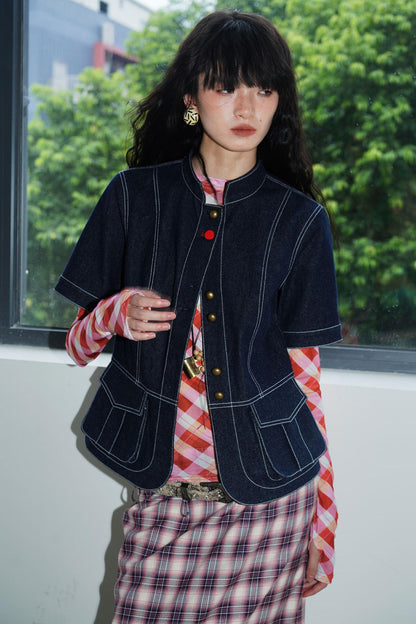 Vintage Denim Slim Jacket