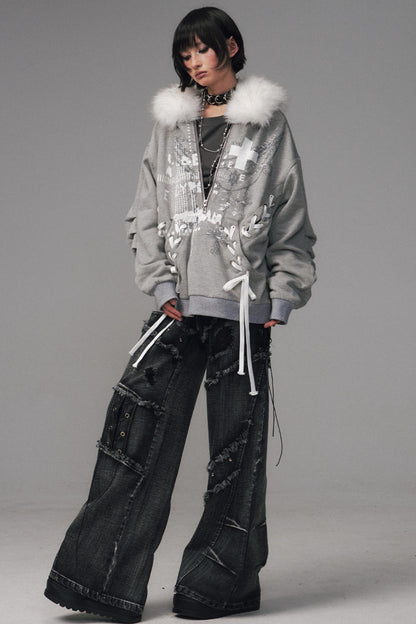 Back Garden Light Zipper Heavy Top