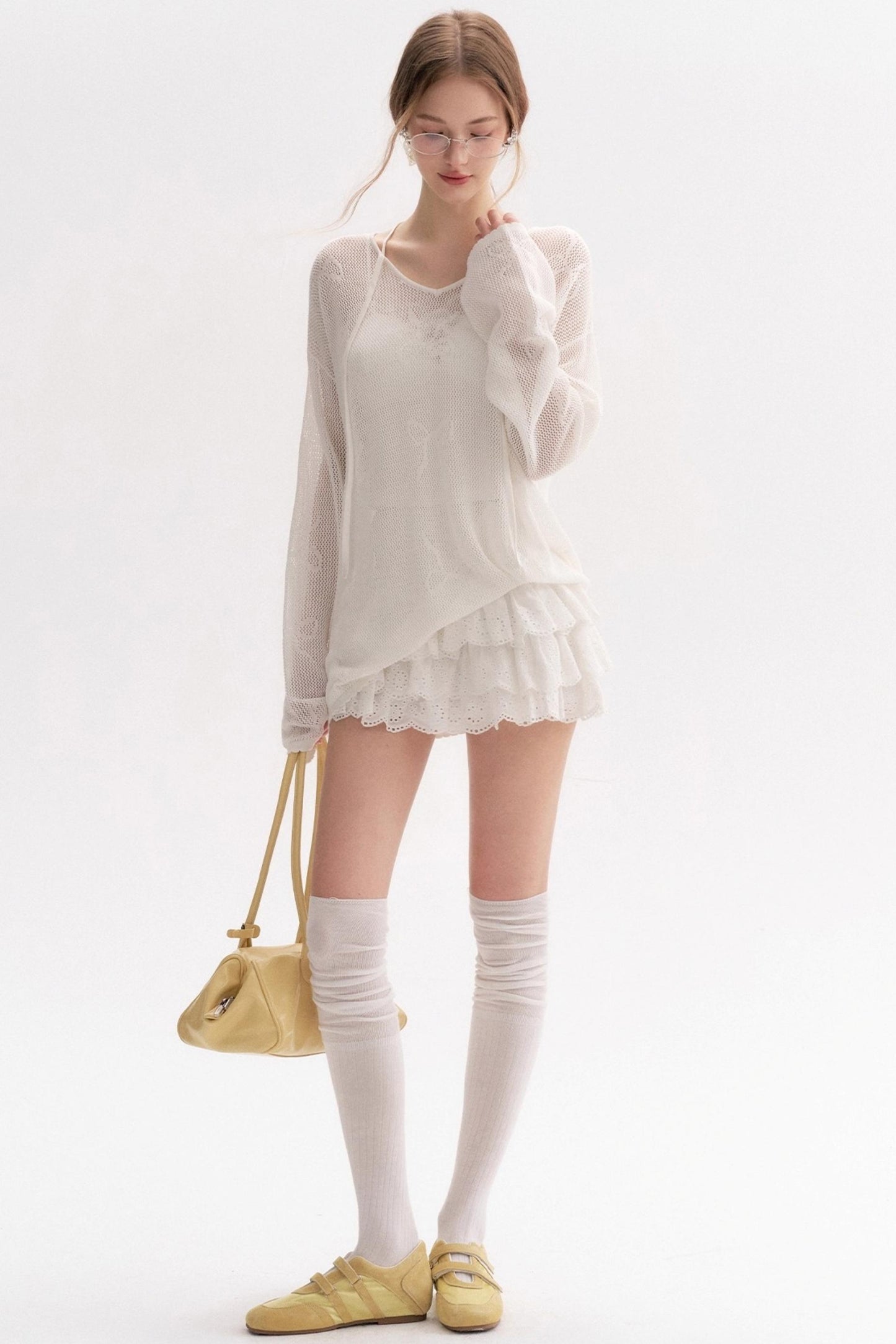 Lazy Bow Knit Cover-up