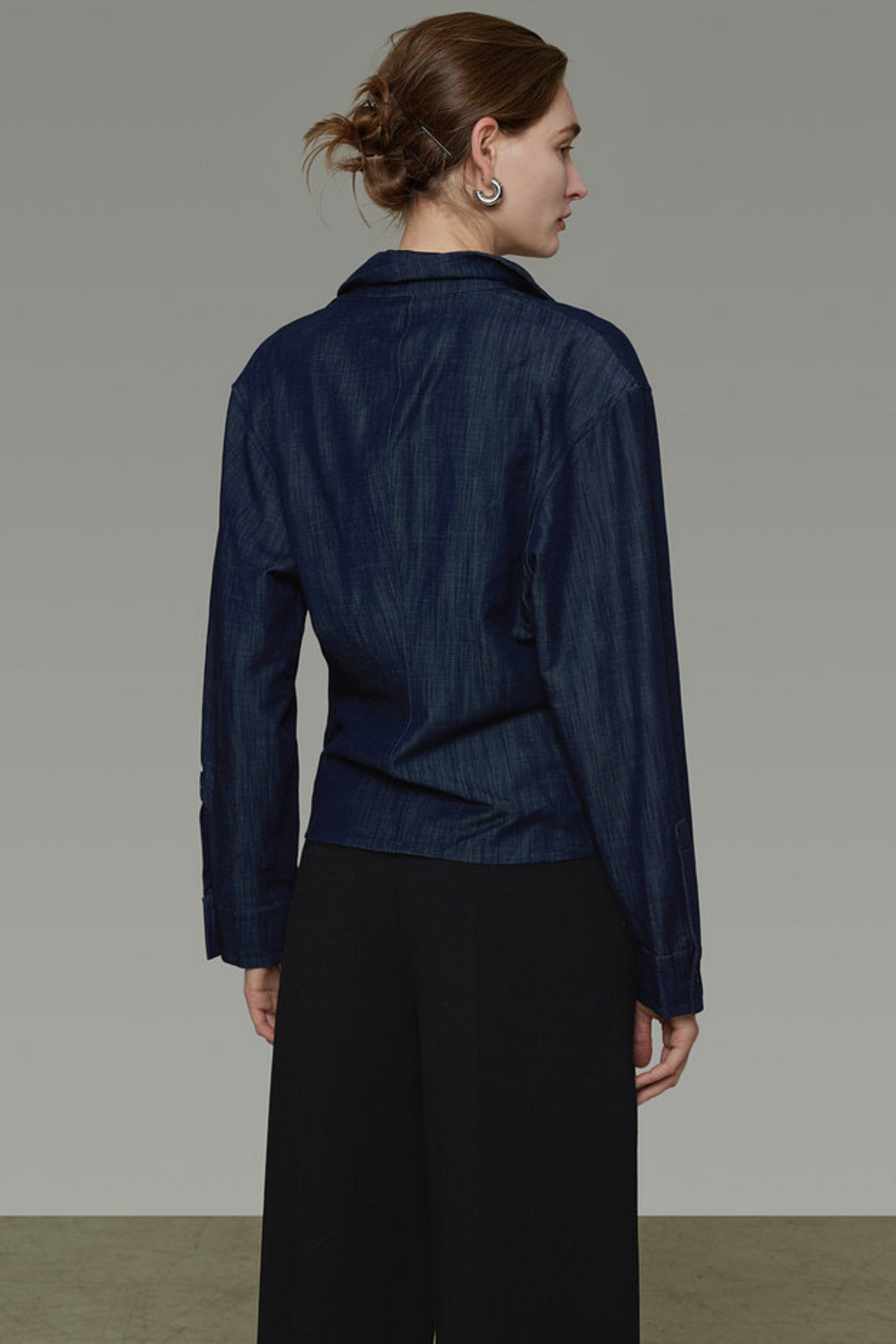 Vintage Denim Button Blouse