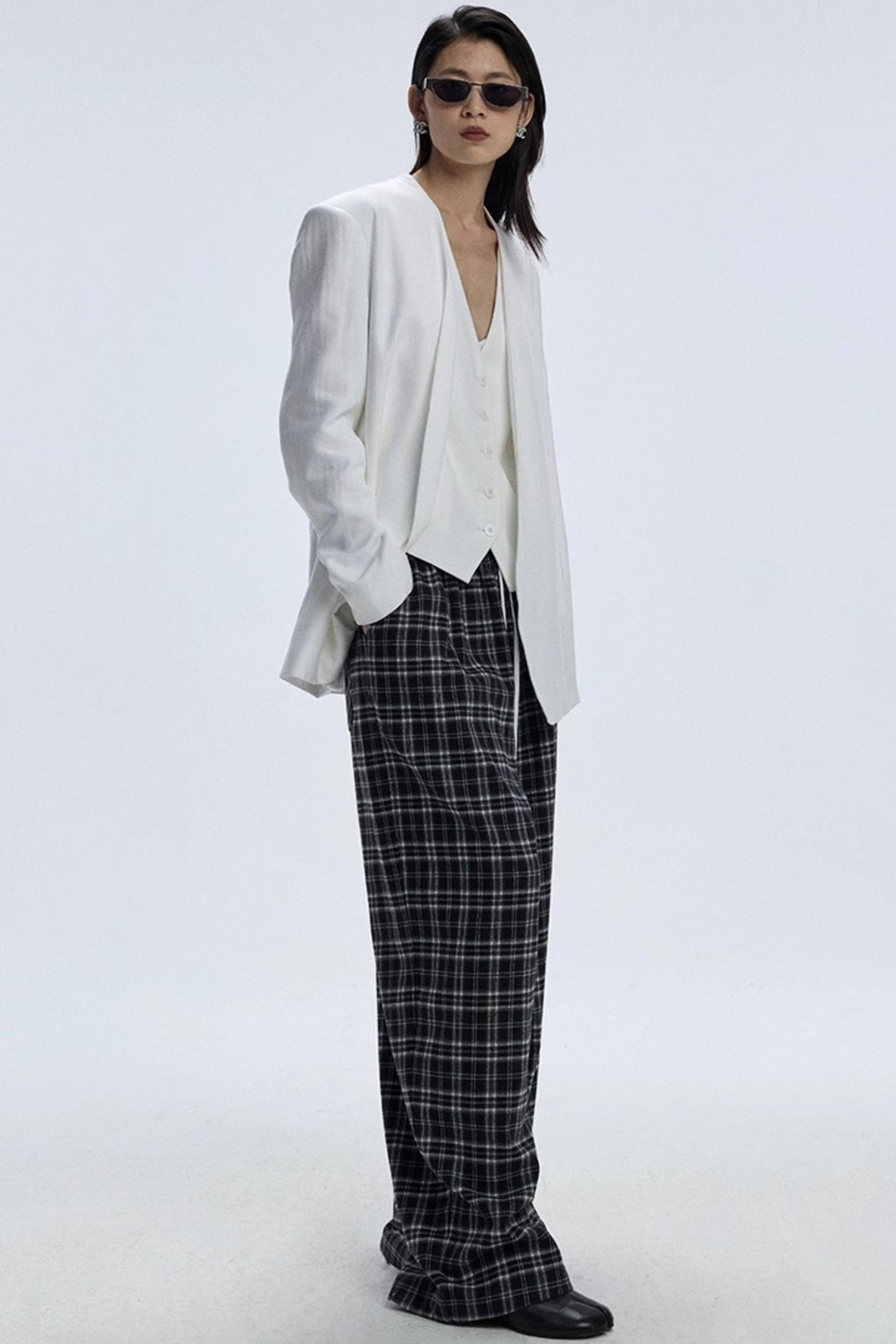 Soft Plaid Slacks
